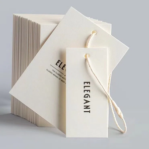 ป้ายแขวนเสื้อทำจากกระดาษโลโก้ออกแบบได้ตามต้องการสำหรับป้ายของขวัญส่วนบุคคลและเสื้อยืดติดฉลากตามต้องการจำนวนสั่งซื้อขั้นต่ำ100ชิ้นคุณภาพสูง - Product Image 1