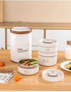 Trung Quốc Nhà sản xuất 304 thép không gỉ Bento Box Set nhiều lớp ăn trưa ấm hơn với heatable <span class=keywords><strong>container</strong></span> thực phẩm và túi - Product Image 3