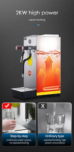 Appareil à mousse pour lait à la vapeur et eau chaude, 110V, alimentation et boissons chaudes, chauffe-eau, bon marché - Product Image 4