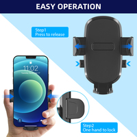 Support de téléphone universel pour voiture, support de téléphone portable, support de voiture, poignée de téléphone, support rotatif et rétractable 360 pour tableau de bord