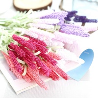 Tanaman hias ruang tamu pot bunga sutra buatan bunga Lavender