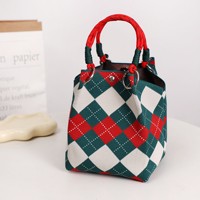 Sac fourre-tout en crochet de luxe, écologique, style européen et américain, vente en gros d'usine, idéal pour Noël