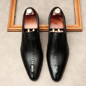 Zapatos Formales de Negocios para Hombre Brock, de Cuero Genuino, para Boda u Oficina, Transpirables, Impermeables, con Malla, para Primavera - Product Image 1