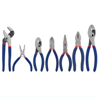 Jeu de 5 pinces multifonctionnelles avec monteur de lignes Pince coupante à long bec Pince à joint coulissant pour outils à main de réparation à domicile
