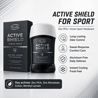 Déodorant sportif MELAO Zinc PCA Ectoin sans aluminium pour un contrôle des odeurs pendant 48h, effet rafraîchissant après l'entraînement, stick déodorant sportif à toucher sec
