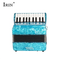 IRIN Red Blue Green 22 Keys 8 Bass Wholesale Cheap Mini Kids Accoracord Keyboard Instrument Accordion