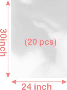 Large 24"-30" 0.025mm Thick Soft Plain Clear <b>Wrap</b> Transparent for Packaging Food Baskets <b>Gifts</b> Cookies Snacks Candy Cake 20 Pack - Product Image 4