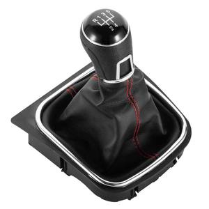 Poignée de levier de vitesse en cuir, manuelle, 6 vitesses, pour Volkswagen Golf 6 Sagitar - Product Image 5