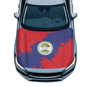 Housse de voiture personnalisée avec drapeau des Bahamas, housse de capot de voiture souple et élastique, accessoires de décoration de voiture, universelle pour berlines et SUV - Product Image 3