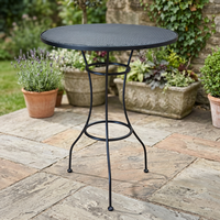 Table de bar industrielle extensible et convertible, table à manger en fer noir, design moderne minimaliste pour la maison, le parc, utilisation en extérieur