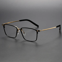 S-971T unisexe rétro affaires nouveau Titan léger rectangle pur 100% titane optique lunettes lunettes monture de lunettes
