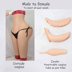 Cinco puntos trasero 4cm silicona abundante nalgas potenciador caderas realista Vagina pantalones transexual travesti - Product Image 3