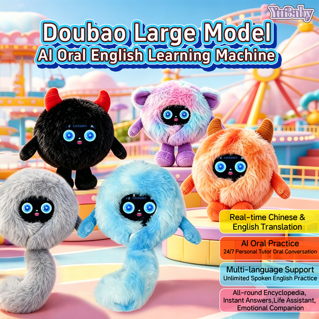 AI Smart Oral English Plush Learning Machine Large Model Intelligent Dialogue Interactive Learning Machine Plush Doll