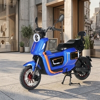 Sepeda Motor Listrik Dewasa 1000W 48V 40km/jam Skuter Kota Chopper E-Bike Sportbike dengan Throttle Pengantar Barang Moped Urit