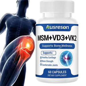 Cápsulas de Glucosamina, Condroitina, MSM, Cúrcuma, Colágeno y Calcio para la Salud de las Articulaciones y Huesos, <span class=keywords><strong>100000</strong></span> UI, 50000 UI, Vitaminas <span class=keywords><strong>D3</strong></span> y K2 - Product Image 1