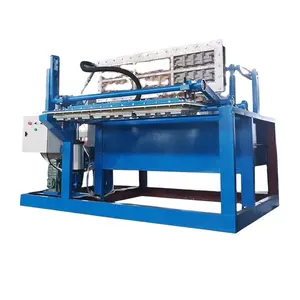 Small semi automatic egg tray machine waste paper recycling pulp egg fruit plate tray forming making machine
