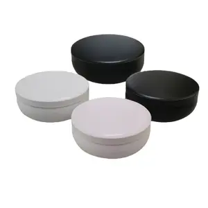 RST metallo vuoto tamburo opaco 10 OZ lattine nero bianco rosa lattine di candela scatole di latta di alta qualità barattoli di latta scatola di imballaggio del tè