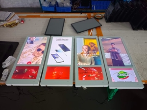 New aiyos gắn 18.5 + 10.1 inch Dual Sided LCD hiển thị với 250cd/M độ sáng và dựa trên đám mây CMS cho trong nhà kỹ thuật số biển - Product Image 3