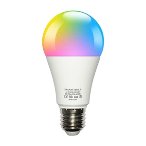 หลอดไฟ LED อัจฉริยะ ขั้ว E27 ควบคุมผ่านมือถือ เปลี่ยนสีได้ RGBCW ปรับแสงบรรยากาศได้ รุ่น A19 ทรงกลม ลายกราฟฟิตี - Product Image 5