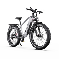 Bicicleta Eléctrica Urbana para Adultos F26 Lite de 26 Pulgadas con Neumáticos Gruesos Todoterreno, 7 Velocidades, Cuadro de Aleación de Aluminio, 50KM/H, 65NM, Batería de Litio en el Buje Trasero