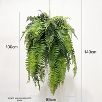 Plante artificielle suspendue d'intérieur, type fougère, écologique, légère, durable, verdure suspendue pour la décoration intérieure