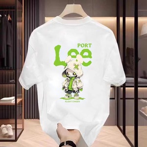 <span class=keywords><strong>T</strong></span>-<span class=keywords><strong>shirt</strong></span> vintage imprimé dessin animé respirant en pur coton 300g pour <span class=keywords><strong>homme</strong></span>, grande taille XXL, à manches courtes, idéal pour les hommes corpulents - Product Image 3