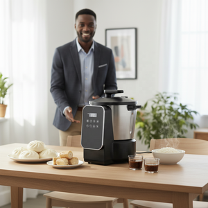 Máquina Automática para Hacer Fufu, Antiadherente, Fácil de Usar, Procesador de Alimentos Tradicional Africano, Máquina Eléctrica para Triturar Fufu para Uso Doméstico - Product Image 1