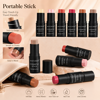 Stock disponible – 6 couleurs – Stick multi-usage blush, contour et illuminateur – Texture crémeuse et lisse – Prix de gros – Vente en gros – Maquillage visage en stick – OEM