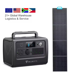 <span class=keywords><strong>EB70</strong></span> + PV120 Station de générateur d'énergie solaire portable 1000W Batterie lithium-ion avec contrôleur MPPT Port RV Source de voiture - Product Image 1