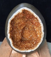 Grande taille, cristal de citrine naturelle, œuf de dinosaure brut, géodes de quartz améthyste, cluster de cristaux spirituels, décoration tendance