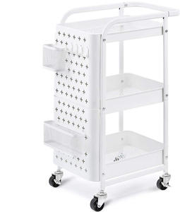Chariot de rangement, 3 niveaux, polyvalent, salon <span class=keywords><strong>cuisine</strong></span>, roulage des légumes chariot de rangement, utilitaire en métal chariot - Product Image 1