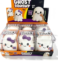 USA 2026 Nouveaux 24 paquets de jouets sensoriels anti-stress extensibles et moelleux en forme de fantôme, grande taille 13 cm, avec boîte, pour enfants et adultes