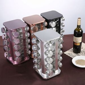 360 Degree Rotating Spice Rack Stainless Steel Rotating <b>Kitchen</b> <b>Shelf</b> Metal Rotating Spice Storage Rack Organizer Seasoning Rack - Product Image 6