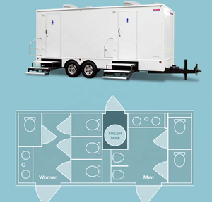 Rimorchio Bagno Personalizzato, Rimorchio Toilette Portatile, Bagno Mobile con Doccia, Servizi Igienici per Esterni, Rimorchio Toilette per Camper - Product Image 5