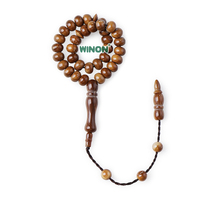 Perles de prière Winon Kuka Seed Wheel Tasbih 5*7mm 33/45/99 perles, lisses et confortables à tenir
