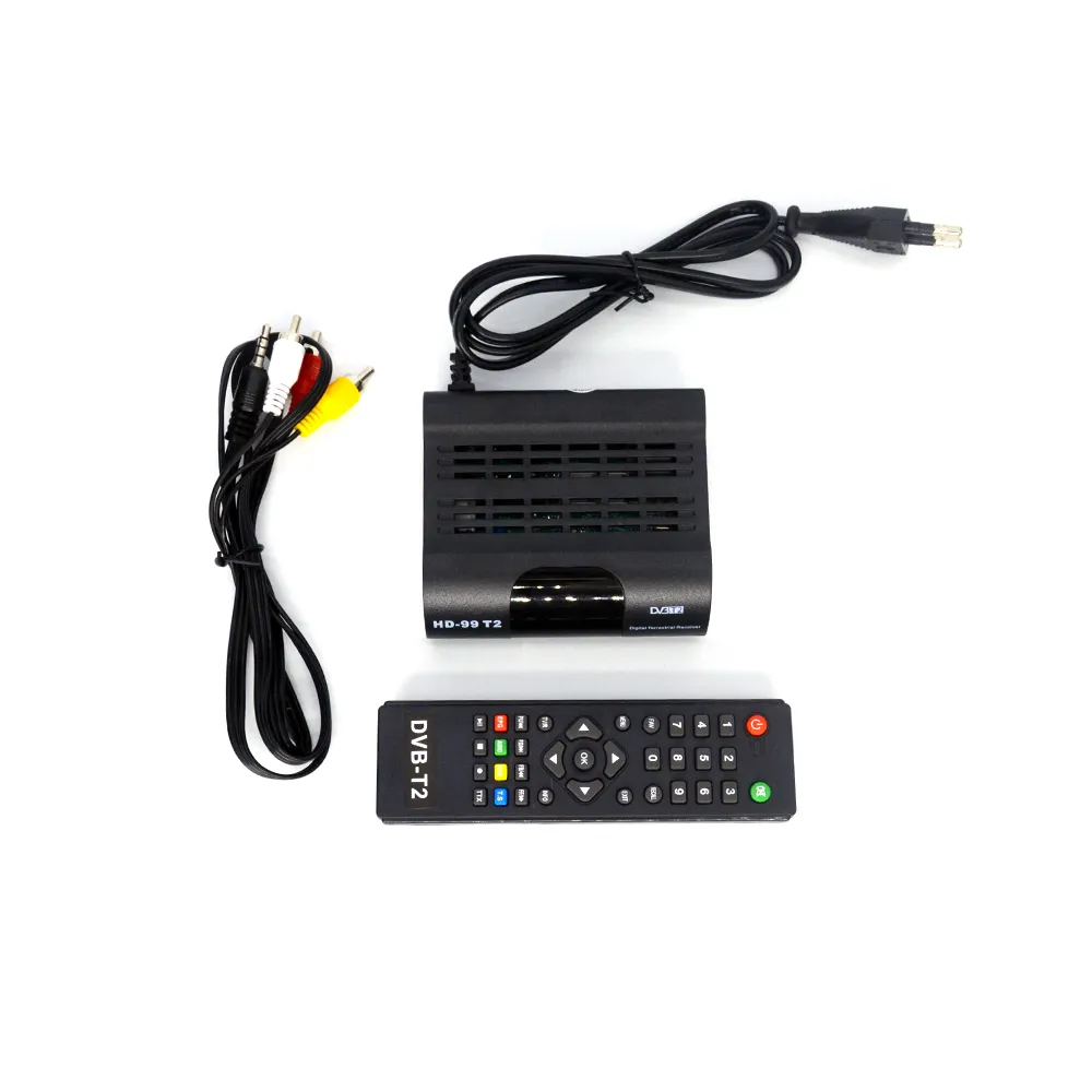 MT-D1001 MPEG4 MPEG2 H.265 USB WIFI AV 2.0 dvb t2 Tuner Tv Numérique Décodeur Tv Box dual core dvb t2 tv box