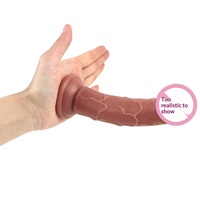 Mini Pene Artificial de Silicona, Palo de Masturbación para Mujeres Adultas, Tapón Anal Suave, Modelo de Silicona Líquida para Entrada Anal