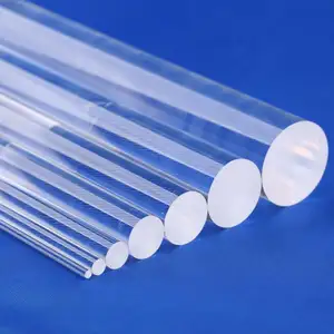 Bacchetta di vetro di silice fusa al quarzo trasparente resistente al calore