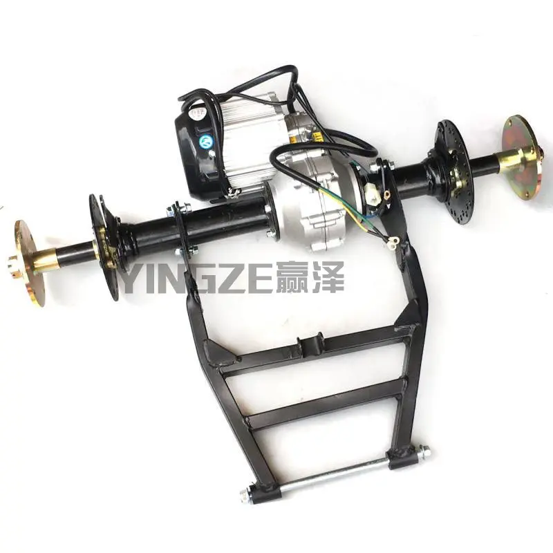 Empat Roda GO KART KART UTV Buggy ATV Listrik Poros Belakang Swingarm Garpu dengan 60V 750W Motor