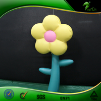 Modèle de fleur gonflable personnalisé, modèle gonflable durable pour événement thématique, promotion de marque