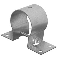 Attaches de poignée de tuyau en métal robustes Supports de fixation de construction réglables simples Acier galvanisé au zinc durable pratique
