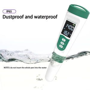 Độ chính xác cao 5 trong 1 pH, TDS,EC, muối, Temp, ppm <span class=keywords><strong>Tester</strong></span> cho hồ bơi, spa, hồ cá, hydroponics - Product Image 3