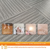 Dalles de revêtement de sol PVC LVT auto-nivelantes de qualité export, à aspiration, imperméables, résistantes à l'humidité, écologiques et épaissies