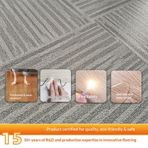 Dalles de revêtement de sol PVC LVT auto-nivelantes de qualité export, à aspiration, imperméables, résistantes à l'humidité, écologiques et épaissies - Product Image 6