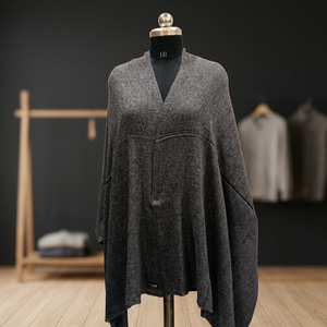 Étole d'hiver en pure laine de haute qualité, châle chaud et épais, accessoire doux et confortable pour superposer, idéal pour les tenues formelles, les réunions d'affaires et les voyages - Product Image 3