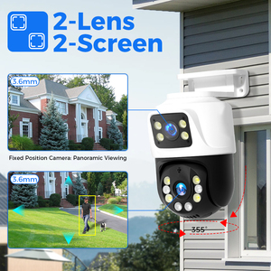 Hiseeu 4MP + 4MP ống kính kép phát hiện khuôn mặt ngoài trời mạng PoE DOME PTZ CCTV An Ninh PoE IP Camera - Product Image 4