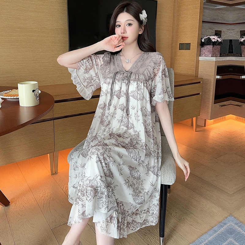 knee length dresses for ladies Ladies Night Dress – For Dolls Only