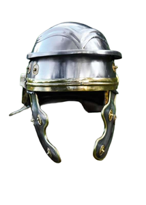 Casco Decorativo Estilo Centurión Romano, Hecho a Mano, Plateado/Dorado, Accesorio de Disfraz para Eventos, Cosplay y Exhibición - Product Image 2