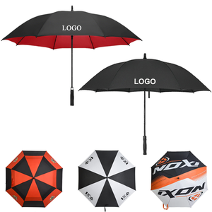Wholesale 30 Inch Automatic Open Outdoor Windproof Waterproof <b>Extra</b> <b>Large</b> Black Custom <b>Printed</b> Premium Golf Umbrella With Logo - Product Image 1