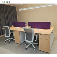 Meubles de bureau modulaires commerciaux ergonomiques et écologiques pour personnel, de taille personnalisable, modernes et convertibles, vente en gros directe usine